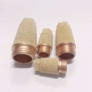 OEM Metric NPT All Bronze Bronze Sintered Brass Valved Muffler for Solenoid Valves