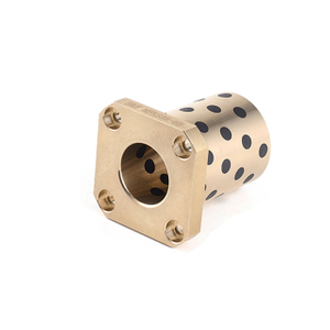 Self Lubricating Square Graphitic Bronze Bushing with Graphite Plug 