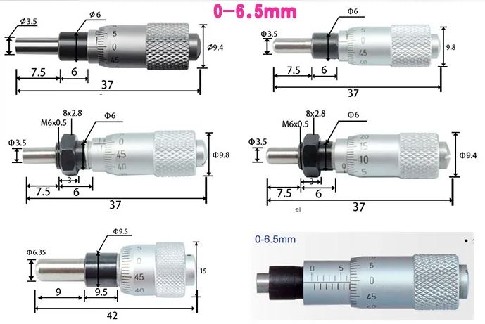 0-6.5 Micrometer Head